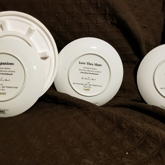 Danbury Mint Dachshund Plates $25 each plate - Picture 3 of 8